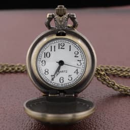 Mysterious Freemasonry Glass Dome Chain Pocket Watch Vintage Women Necklace Pendant Clock Men Children Gifts Relojes De Bolsillo