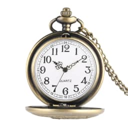 Vintage Bronze Hollow Crane & Pine Quartz Pocket Watch Necklace Women Men Fob Watches Necklace Sweater Pendant Chain reloj