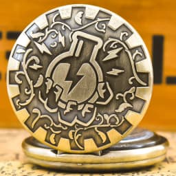 Vintage Bronze Steampunk Carved Quartz Pocket Watch Necklace Pendant Clock Chain Men Women Chain Memorial Collection Gift