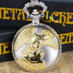 Hot Bronze Vintage Eagle Quartz Pocket Watch Simulated Pendant Necklace Fob Chain Is The Best Gift For Women And Men