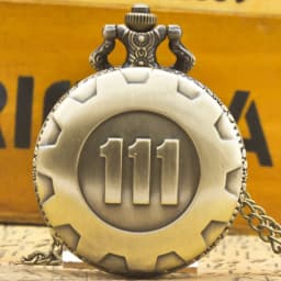 Vintage Bronze Steampunk 111 Carved Quartz Pocket Watch Necklace Pendant Clock Chain Men Women Chain Gift