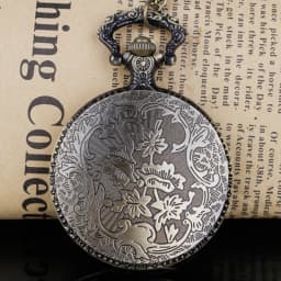 Vintage Prince Quartz Pocket Watch Necklace Bronze Pendant Chain Quartz Clock Children Women Men Gift