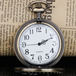 Vintage Steam Train Running on The Tracks Hollow Pocket Watch Necklace Pendant Chain Quartz Watch Unisex Gifts for Men Women