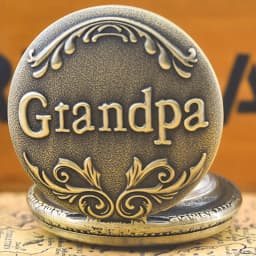 Vintage Quartz Pocket Watches With Chain Retro The Greatest Pocket Watch Necklace For Grandpa Dad Gifts Reloj De Bolsillo