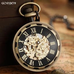 Steampunk Mechanical Pocket Watches Antique Man Women Men Watch Pocket Fob Watches With Chain relogio masculino