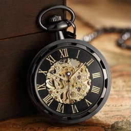 Steampunk Mechanical Pocket Watches Antique Man Women Men Watch Pocket Fob Watches With Chain relogio masculino