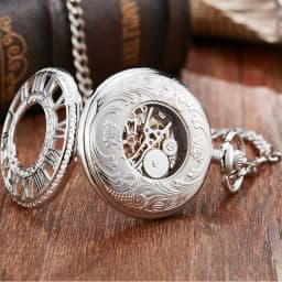 Steampunk Skeleton Mechanical Pocket Watch Men Women Antique Luxury Brand Necklace Pocket & Fob Watches Chain Male Female Clock