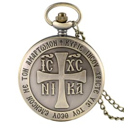 Vintage Tibetan Aroma Buddhist Temple Quartz Pocket Watch Buddha Head Design Religious Chain Pendant Necklace Gift for Men Women