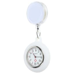 Nurse Pocket Watch Premium Smiling Face Lightweight Clip- Badge Reel Hanging Pocket Watch for Staff Students Doctors