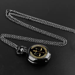 Exquisite Balance of Justice and Fairness Quartz Pocket Watch Necklace Pendant with Chain Gifts For Women Man Souvenir