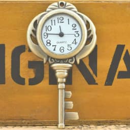 Retro Bronze Steampunk Key Quartz Pocket Watch Necklace Pendant Clock Chain Men's And Women's Chain Gift