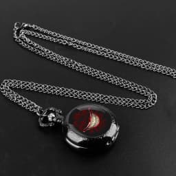 Joker Smile Design Dome Quartz Pocket Watch Arabic Numeral Dial Vintage Men Women Necklace Pendant Creative Clock Gift Relógio