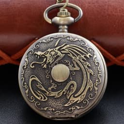 Antique Jurassic Tyrannosaurus Rex Exquisite Relief Quartz Pocket Watch with Dinosaur Theme Best Peripheral Gift Men's Clock