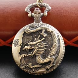 Antique Jurassic Tyrannosaurus Rex Exquisite Relief Quartz Pocket Watch with Dinosaur Theme Best Peripheral Gift Men's Clock