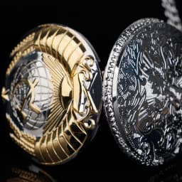 Best Festival Souvenir Gold and Silver Pocket Watch Soviet Emblem Sickle Emblem Communist Fob Chain Watch Men's and Women's Gift