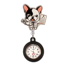 Glitter Hospital Health Care Acrylic Sloth Dog Cat Lovely Nurse Doctor Alligator Clip Pocket Watches Medical Hang Clock