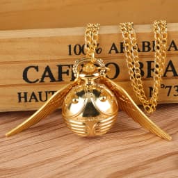 Bronze Quartz Pocket Watch Feather Wing Pendant Luxury Watches Vintage Fob Clock Chain Necklace Gift for Men Women Dropshipping