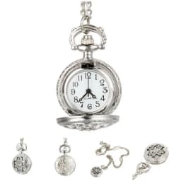 Fashion Vintage Women Quartz Pocket Watch Alloy Hollow Out Flowers Lady Girl Sweater Chain Necklace Pendant Clock Gifts