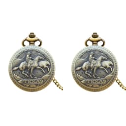 Vintage Bronze Clamshell Denim Show Design Necklace Quartz Pocket Watch Gifts Are Common for Male and Female Students