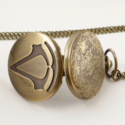 Exquisite Carved Quartz Pocket Watch Necklace Pendant Gifts For Women Man with Fob Chain