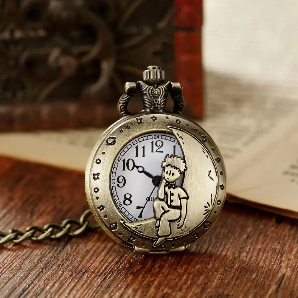 Classic Hollow out Pocket Watch Bronze Moon Man/Triangle/Love/Constellation Commemorative Pocket Watch 2023