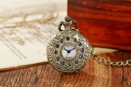 Classic Hollow out Pocket Watch Bronze Moon Man/Triangle/Love/Constellation Commemorative Pocket Watch 2023