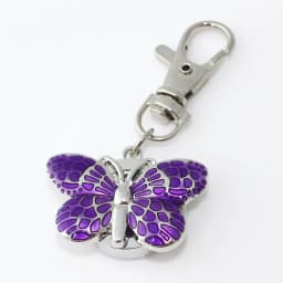 Mini Metal Clip Watch Fashion Cute Lovely Crystal Butterfly Quartz Watch Key Ring Chain Watches GL36K with Gift Bag