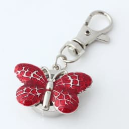 Mini Metal Clip Watch Fashion Cute Lovely Crystal Butterfly Quartz Watch Key Ring Chain Watches GL36K with Gift Bag