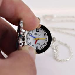 Mini Metal Clip Watch Fashion Cute Lovely Crystal Butterfly Quartz Watch Key Ring Chain Watches GL36K with Gift Bag