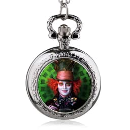 Fashion Design Movie Alice Rabbit Pocket Watch Women Children Pendant Necklace Watches Gift
