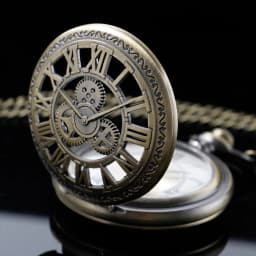 New Digital Gear Hollow Quartz Pocket Watch Best Holiday Gift High Quality Men's Necklace Pendant Women's Jewelry Gift