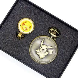 Retro Bronze Movie Design Pocket Watch Sets Men Women Watch Necklace Pendant Gift Sets