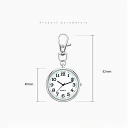 New Mini Quartz Pocket Watch with Keyring Fashion Nurse Pocket Watch Clock With Battery Student Doctor Medical Vintage Watch