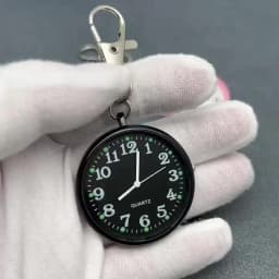 New Mini Quartz Pocket Watch with Keyring Fashion Nurse Pocket Watch Clock With Battery Student Doctor Medical Vintage Watch