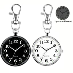 New Mini Quartz Pocket Watch with Keyring Fashion Nurse Pocket Watch Clock With Battery Student Doctor Medical Vintage Watch