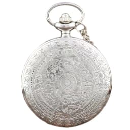 Vintage Bronze Steampunk Enamel Peacock Peony Quartz Pocket Watch Necklace Pendant Clock Chain Men's and Women's Gifts