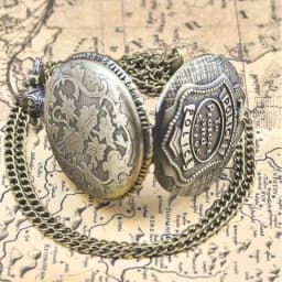 Vintage Bronze Steampunk Imitation Police Badge Carved Quartz Pocket Watch Necklace Pendant Clock Chain Men Women Chain Gift