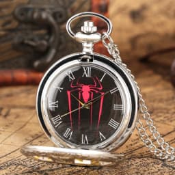 Steampunk Watch Top Luxury Spider Hollow Design Black Dial Chain Pendant Mens Pocket Watch Gift reloj de bolsillo Dropshipping
