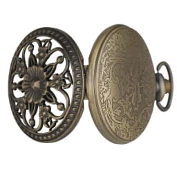 Elegance Flowers Bronze Hollow Hunter Pocket Watch Quartz Movement Vintage Exquisite Lady Jewelry Pendant Clock Gifts 2019