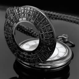 New Black White Text Quartz Pocket Watch Men's High Quality Necklace Timing Pendant Women's Jewelry Accessories Gift Cf1564