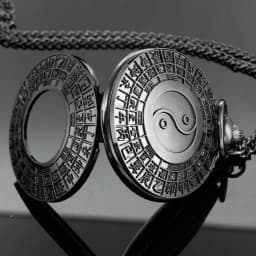 New Black White Text Quartz Pocket Watch Men's High Quality Necklace Timing Pendant Women's Jewelry Accessories Gift Cf1564
