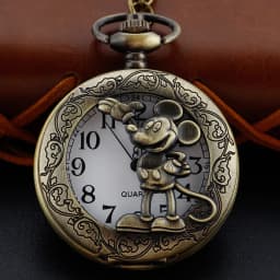 New Bronze in Wonderland Theme Quartz Pocket Watch Pendant Pocket Necklace Watches with FOB Chain Gifts Dropshipping