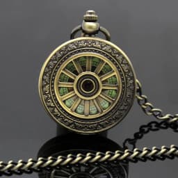 Luxury Luminous Mechanical Pocket Watch Bronze Hollow Wheel Hand-Winding Steampunk Pocket Hanging Chain Antique Watch Best Gifts