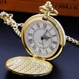 Vintage Gold Luxury Quartz Pocket Watch Women's Men Necklace Minimalism Personalised Pocket FOB Watch Unique Gifts reloj hombre
