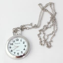Fashion Watch Silver Round Women Quartz Long Necklace Pocket Watch Chain Pendant Men Gift Simple Watches