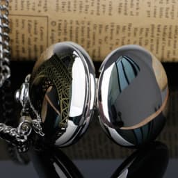Fashion Design Fob Chain Smooth steel Quartz Pocket Watch Vintage Roman Nmber Dial Pendant Fob Watch Gifts Clock Relogio DeBolso