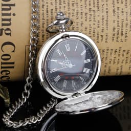 Fashion Design Fob Chain Smooth steel Quartz Pocket Watch Vintage Roman Nmber Dial Pendant Fob Watch Gifts Clock Relogio DeBolso