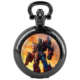 Children's Gifts Warrior Battle Scene Glass Dome Pocket Watch Men's Best Gifts Women's Pendant Necklace Clock Birthday Souvenir