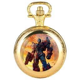 Children's Gifts Warrior Battle Scene Glass Dome Pocket Watch Men's Best Gifts Women's Pendant Necklace Clock Birthday Souvenir