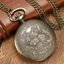Retro Motorcycle Pattern Quartz Pocket Watch Motorbike MOTO Design Pendant Fob Watch Chain Gifts for Men Montre À Gousset